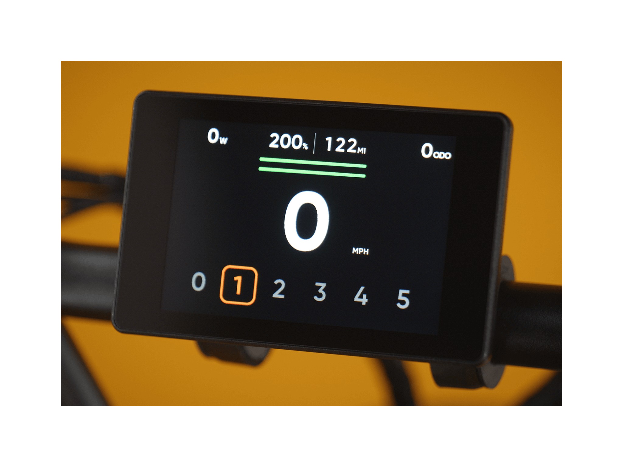 RadRunner Max — visor LCD